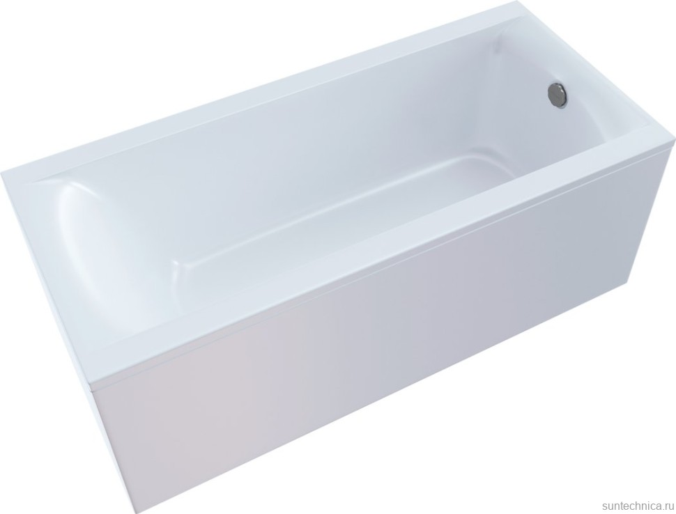 Ванна из искусственного камня Астра-Форм Нью-Форм 150x70 см, правая, пристенная, белая, на ножках
