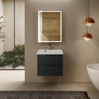 Тумба под раковину для ванной AQUAme S3 60 антрацит Тумба под раковину для ванной AQUAme S3 60 антрацит
