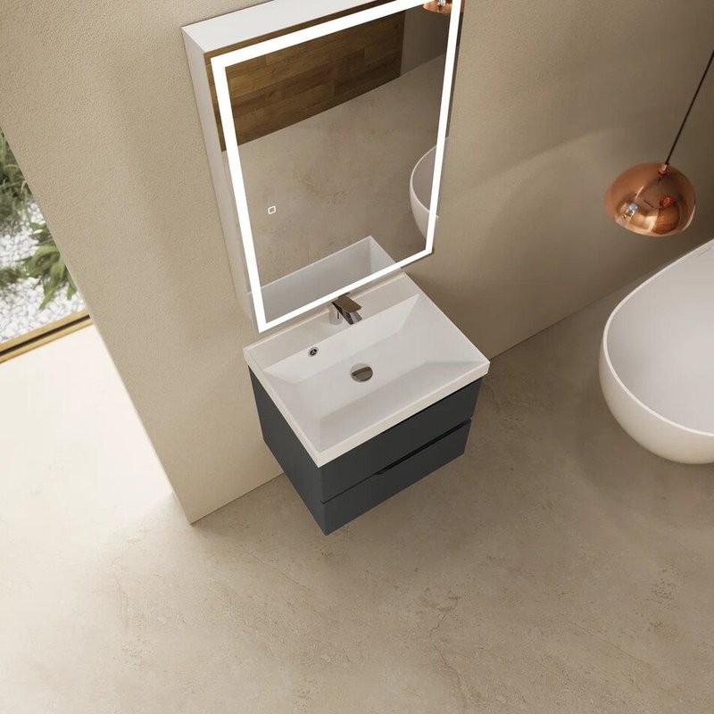 Тумба под раковину для ванной AQUAme S3 60 антрацит