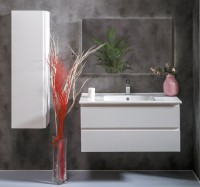 Тумба с раковиной Armadi Art Capolda 100 с белой ручкой Тумба с раковиной Armadi Art Capolda 100 с белой ручкой