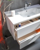 Тумба с раковиной Armadi Art Capolda 100 с белой ручкой Тумба с раковиной Armadi Art Capolda 100 с белой ручкой