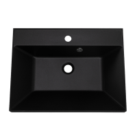 Мебельная раковина BelBagno BB600/450-LV-ART-AST-NERO черная матовая