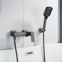Смеситель для ванны с душем Shevanik S4002T оружейная сталь