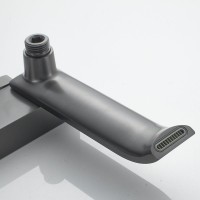 Смеситель для ванны с душем Shevanik S4002T оружейная сталь