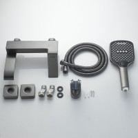 Смеситель для ванны с душем Shevanik S4002T оружейная сталь