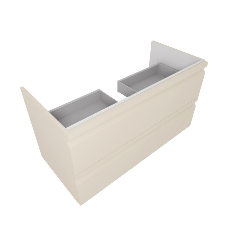 Тумба с раковиной AQUATEK Вега 100 подвесная, 2 ящика, капучино светлый