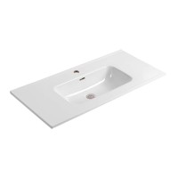 Тумба с раковиной AQUATEK Вега 100 подвесная, 2 ящика, капучино светлый