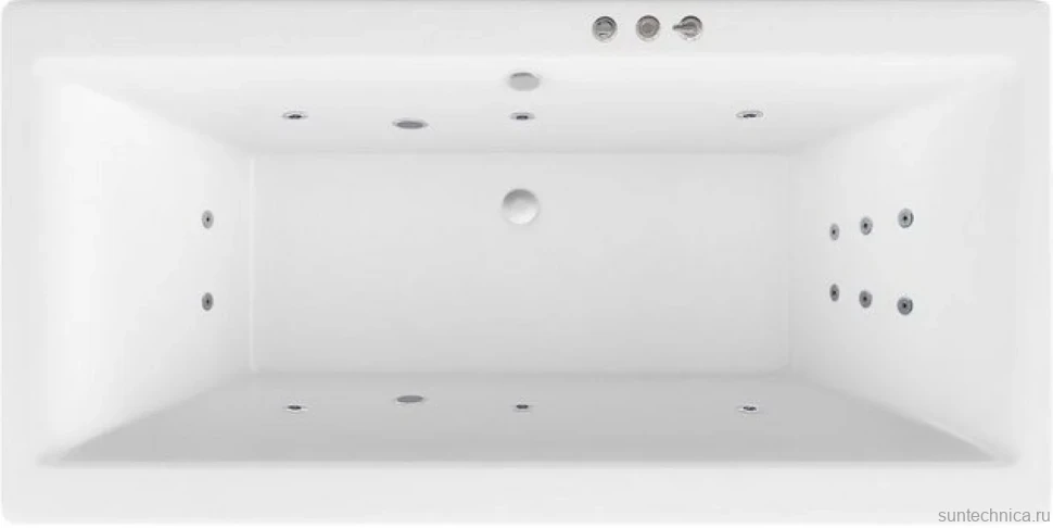 Акриловая ванна Excellent Pryzmat WAEX.PRY15.SMART 150x75 см, встраиваемая, с гидромассажем, белая, с каркасом, со сливом-переливом