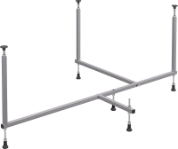 Акриловая ванна Alex Baitler Nero R 160x100 см, угловая, правая, встраиваемая, белая, асимметричная, с экраном