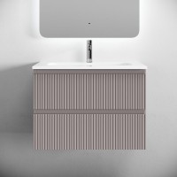 Мебельная раковина Ceramicanova Grace CN7031 70 накладная, глянцевая белая, прямоугольная, фарфор