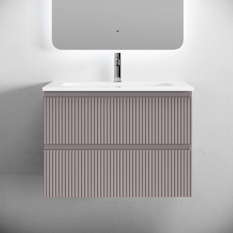 Мебельная раковина Ceramicanova Grace CN7031 70 накладная, глянцевая белая, прямоугольная, фарфор