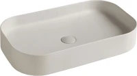 Накладная раковина Galassia SmartB 7407 65 белая, прямоугольная, фаянс