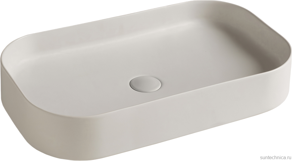 Накладная раковина Galassia SmartB 7407 65 белая, прямоугольная, фаянс