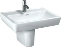 Раковина Laufen Pro 8.1895.3.000.104.1 65 белая, прямоугольная, с полупьедесталом