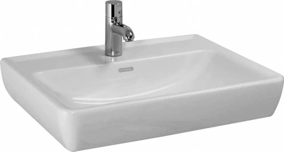 Раковина Laufen Pro 8.1895.3.000.104.1 65 белая, прямоугольная, с полупьедесталом
