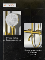 Душевая стойка Esbano ESDSCELI-DSSG золото