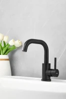 Смеситель для раковины BELZ B810 B10810-7 черный Смеситель для раковины BELZ B810 B10810-7 черный