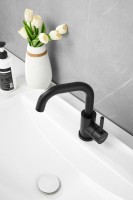 Смеситель для раковины BELZ B810 B10810-7 черный Смеситель для раковины BELZ B810 B10810-7 черный