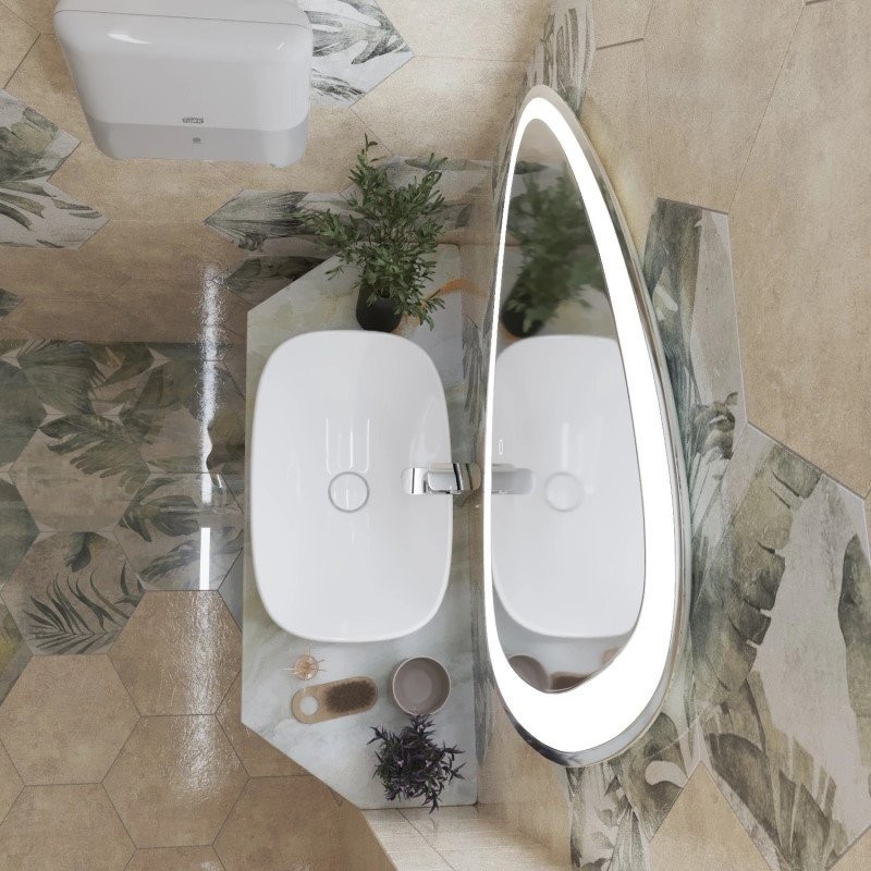 Зеркало Mixline Эдда 70 с подсветкой