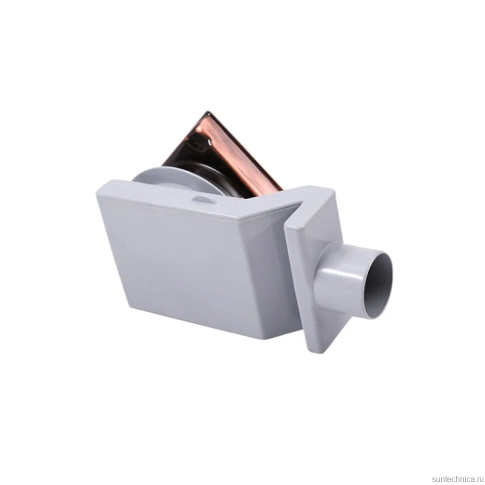 Душевой трап Plumberia Selection PS Stones PSS13RM 13x13, в пол, медь, с сифоном