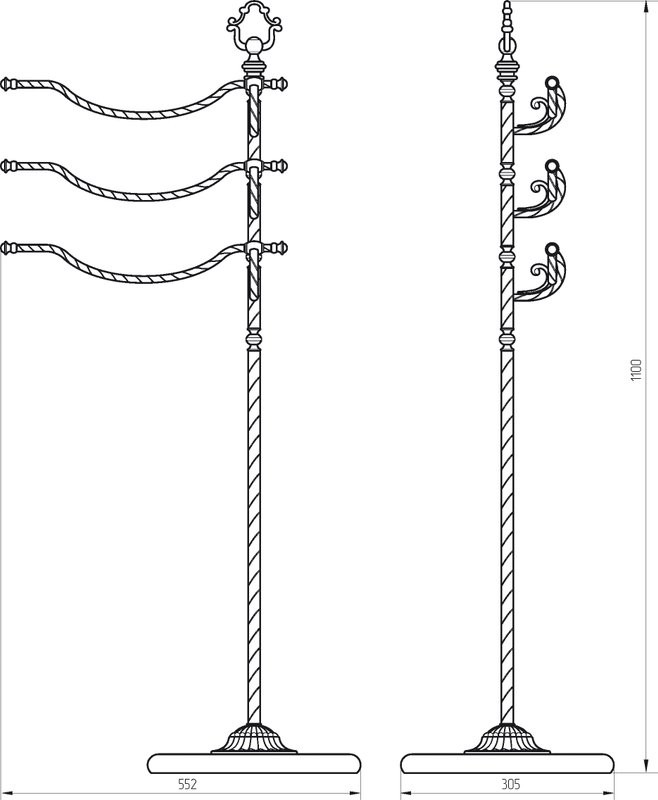 Полотенцедержатель Migliore Edera 16933 хром