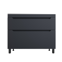 Тумба под раковину без столешницы Style Line Остин 100 напольная, графит эмаль plus