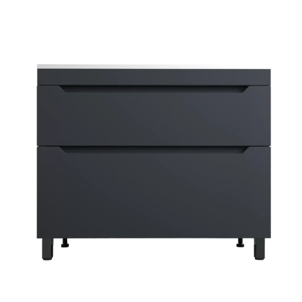 Тумба под раковину без столешницы Style Line Остин 100 напольная, графит эмаль plus