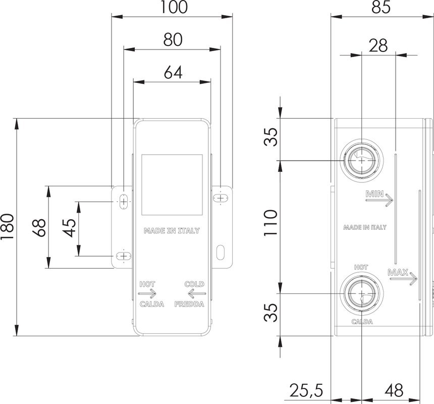 Встраиваемый смеситель для душа и ванны Remer Infinity I92KBDO С ВНУТРЕННЕЙ ЧАСТЬЮ, золото