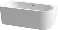 Акриловая ванна Cezares Slim SLIM CORNER-180-80-60-L-W37-SET 180x80 см, левая, пристенная, белая, асимметричная, с каркасом, со сливом-переливом