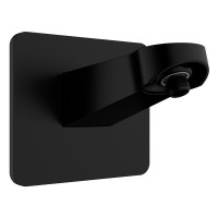 Держатель верхнего душа, настенный, черный AQUAme AQM8701MB