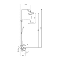 Душевая стойка Frap H202 F24202-6 черная