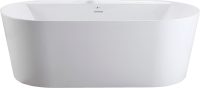 Акриловая ванна Esbano Vigo 170x85 см, отдельностоящая, белая, овальная, со сливом-переливом