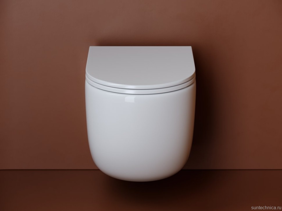 Комплект Унитаз подвесной Ceramicanova UP Rimless CN4007 белый + Инсталляция VitrA V-Fix Core 732-5800-01PV + Кнопка Root Round 740-2280 хром