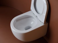 Комплект Унитаз подвесной Ceramicanova UP Rimless CN4007 белый + Инсталляция VitrA V-Fix Core 732-5800-01PV + Кнопка Root Round 740-2280 хром