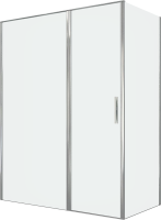 Душевой уголок Allen Brau Priority 160x80, профиль хром, стекло прозрачное