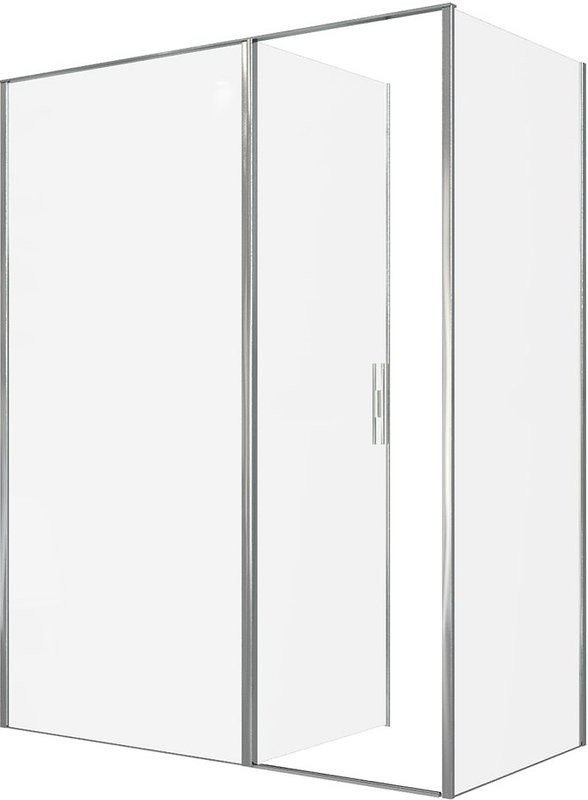 Душевой уголок Allen Brau Priority 160x80, профиль хром, стекло прозрачное