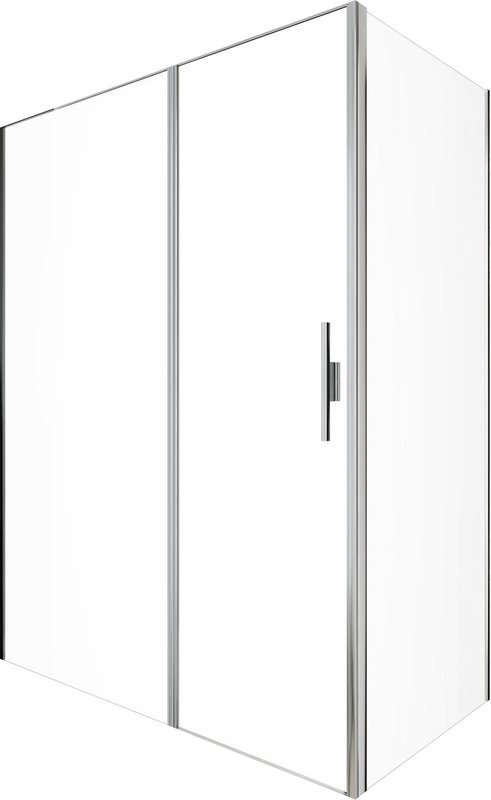 Душевой уголок Allen Brau Priority 160x80, профиль хром, стекло прозрачное