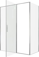 Душевой уголок Allen Brau Priority 160x80, профиль хром, стекло прозрачное