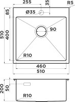 Мойка кухонная Omoikiri Akisame 51-LG светлое золото