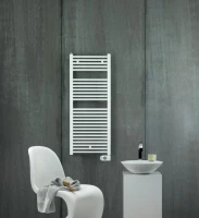 Полотенцесушитель электрический Zehnder Aura PBEBZ-120-050/MQ RAL 9016 120x50 белый