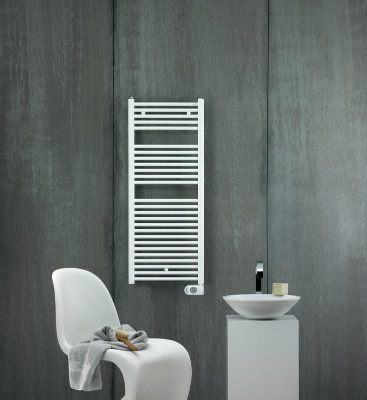 Полотенцесушитель электрический Zehnder Aura PBEBZ-120-050/MQ RAL 9016 120x50 белый