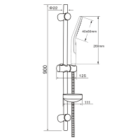 Душевой гарнитур Orange O-Shower OS910cr хром