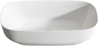 Акриловая ванна Vincea VBT-630 170x75 см, отдельностоящая, белая, овальная, со сливом-переливом, с донным клапаном