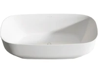Акриловая ванна Vincea VBT-630 170x75 см, отдельностоящая, белая, овальная, со сливом-переливом, с донным клапаном
