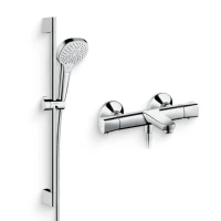 Душевой комплект Термостат Hansgrohe Ecostat universal 13123000 для ванны с душем + Гарнитур Croma Select E Multi 26590400