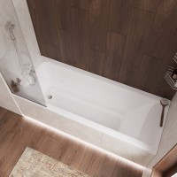 Акриловая ванна Aquanet Ellis 332915 180x70 см, пристенная, белая, с каркасом