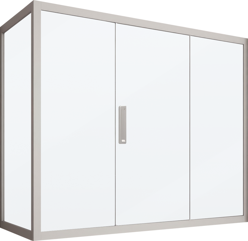Шторка на ванну Kubele DE019 PR3-MAT-MT, 170х80 см, профиль матовый хром