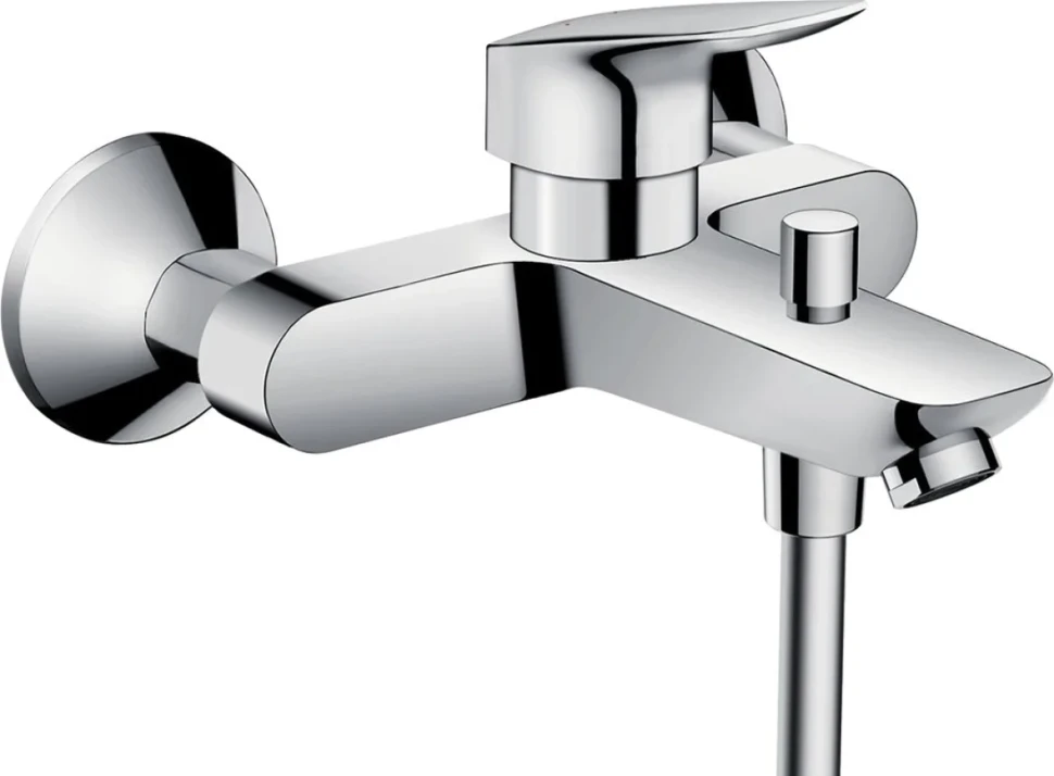 Душевой комплект Смеситель Hansgrohe Logis 71400000 + Стойка Crometta E 240 1jet Showerpipe Reno 27289000 EcoSmart