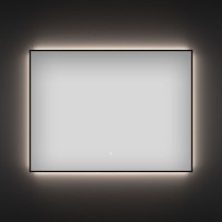 Зеркало Wellsee 7 Rays’ Spectrum 100х80 с подсветкой, черное
