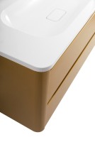 Мебель для ванной комнаты Cezares Relax 100 подвесная, 2 ящика, брашированное золото